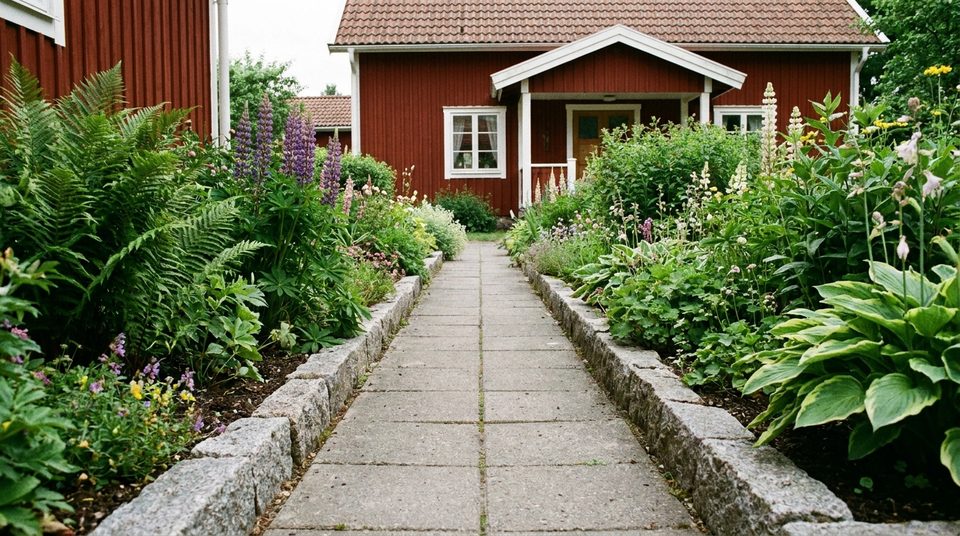 Gångar i marksten